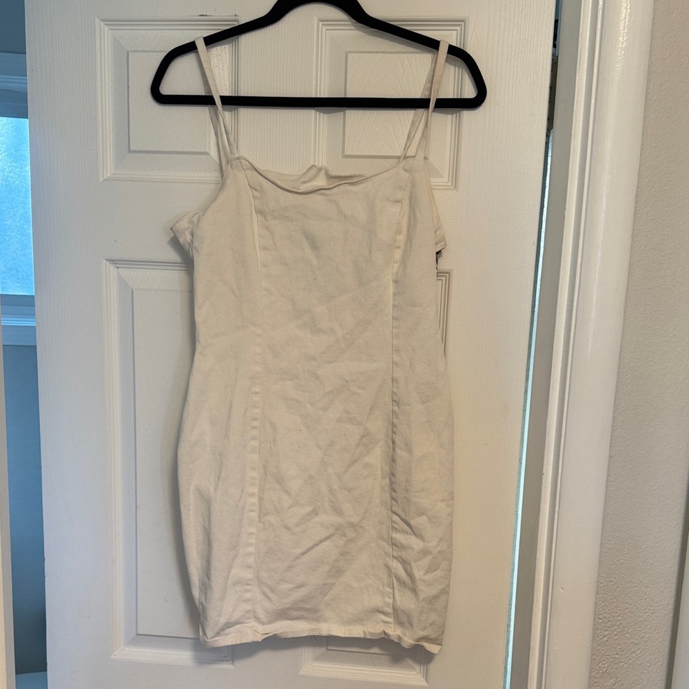 H&M White Denim Dress